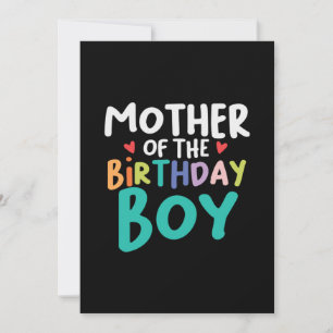 Invitación Arte de Mamá Madre del Cumpleañero