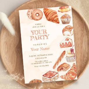 Invitación Arte de panadería y pastelería