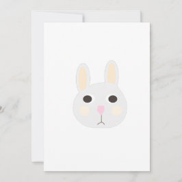 Invitación arte de pintura de conejo
