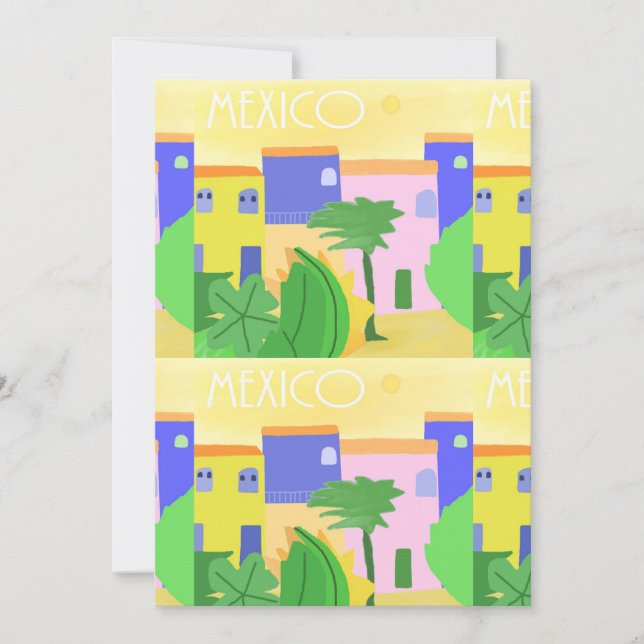 Invitación Arte de pintura de México (Anverso)