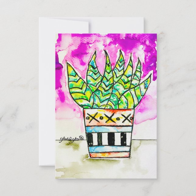Invitación Arte de Plantas (Anverso)