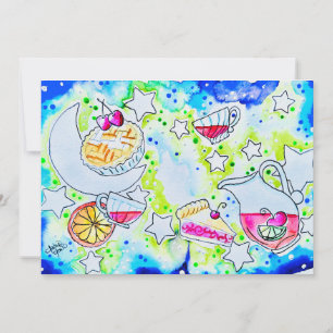 Invitación Arte de Ponche de Frutas