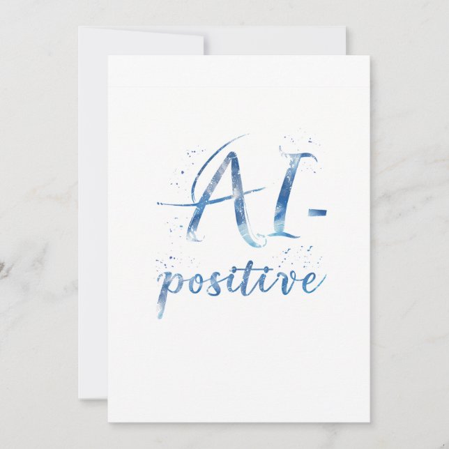Invitación Arte de texto positivo para IA (Anverso)