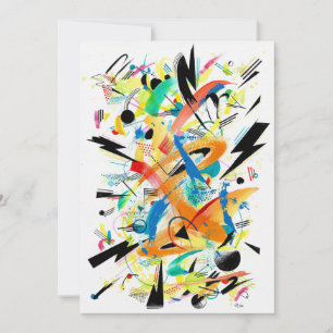 Invitación Arte de trueno moderno