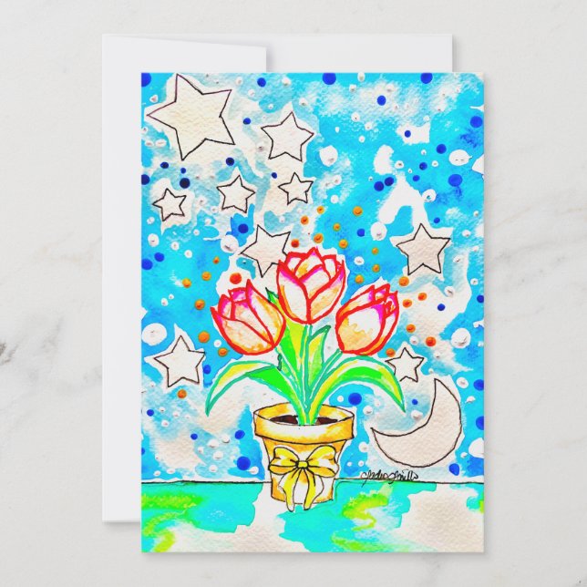 Invitación Arte de Tulipán (Anverso)
