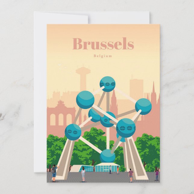 Invitación Arte de viaje a Bruselas (Anverso)