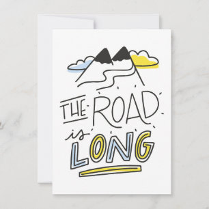 Invitación Arte de viaje El camino es largo