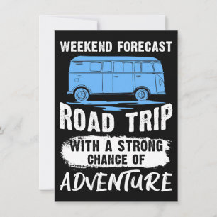 Invitación Arte de viaje, viaje por carretera y aventura