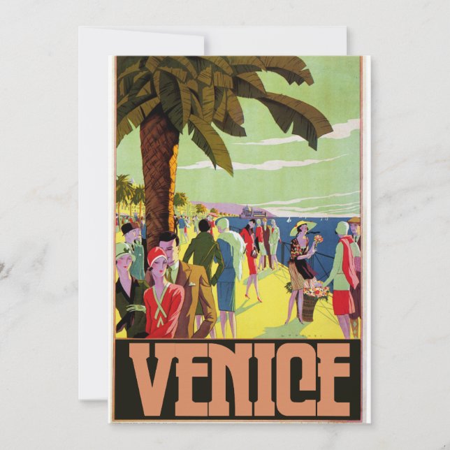 Invitación Arte de Viajes de Venecia (Anverso)