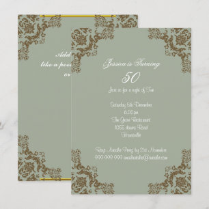 Invitación Arte deco clásico