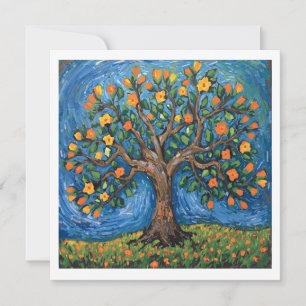 Invitación Arte del árbol de la vida, celta
