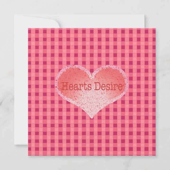 Invitación Arte del Deseo del Corazón (Anverso)