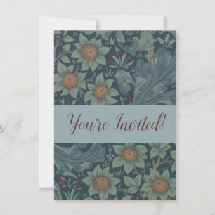 Invitación Arte del patrón de William Morris Orchard