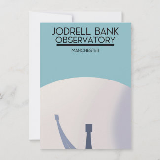 Invitación Arte espacial del Observatorio Jodrell Bank.
