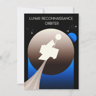 Invitación Arte espacial orbital de reconocimiento lunar