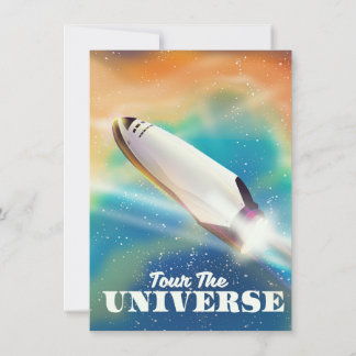 Invitación Arte espacial Tour The Universe.