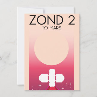 Invitación Arte espacial Zond 2.