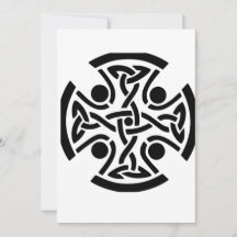 Arte fino de nudo de cruz celta antigua