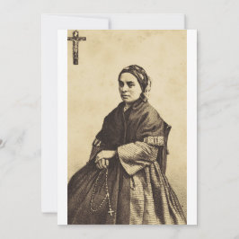 Invitación Arte fino de Santa Bernadette Soubirous