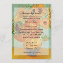 Arte fino Girasoles de Van Gogh boda cristiana