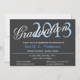 Invitación Arte fino, noche estelar, graduación clásica, eleg