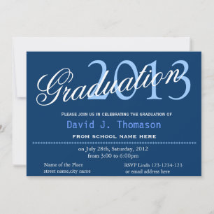 Invitación Arte fino, noche estelar, graduación clásica, eleg