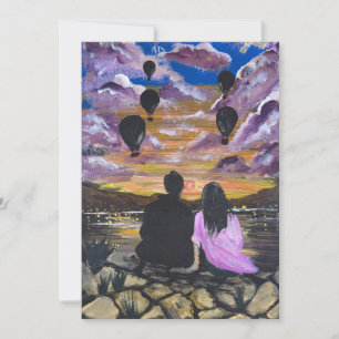 Invitación Arte Hecho a Mano – Atardecer Juntos