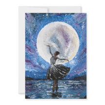 Arte hecho a mano: bailando con la luna