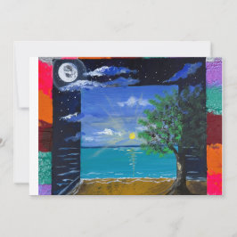 Invitación Arte hecho a mano - Día y Noche
