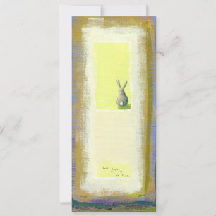 Invitación Arte Inspirador Debería conocer conejo conejo cone