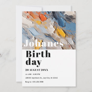 Invitación Arte minimalista moderno