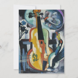 Invitación Arte moderno del decreto del violín