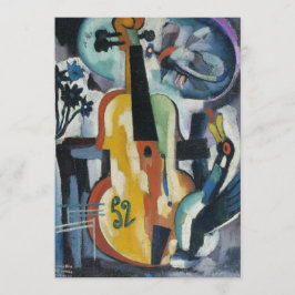 Invitación Arte moderno del decreto del violín