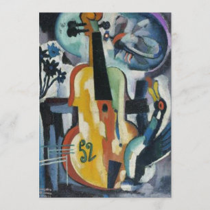 Invitación Arte moderno del decreto del violín