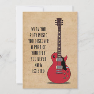 Invitación Arte musical cuando tocas música