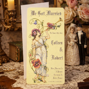 Invitación Arte Nouveau de la Era Victoriana Retro
