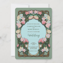 Arte Nuevo Boda Acuarela Verde Salvia