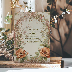 Invitación Arte Nuevo de Otoño Boda por Mucha