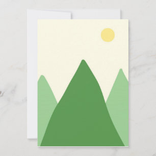 Invitación arte paisajístico hermoso