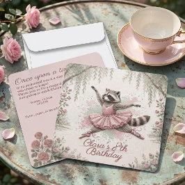 Invitación Arte Pintado con Hilo | Cumpleaños de Bailarina de