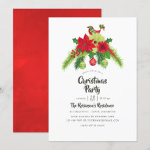 Arte popular de fiesta de Navidad floral acuarela