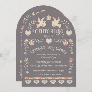 Invitación Arte popular mexicano Cielito Lindo Baby Shower Ar
