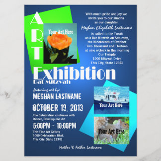 Invitación Arte Show Bat Mitzvah
