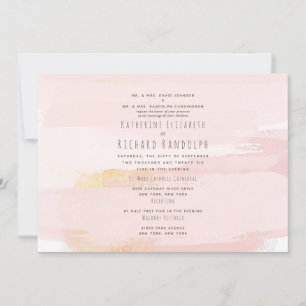 Invitación Artesanía contemporánea moderna Rubor/Boda de oro