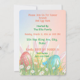 Invitación 🐰 Artful Easter Brunch & Egg Hunt