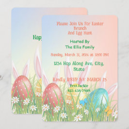 Invitación 🐰 Artful Easter Brunch & Egg Hunt