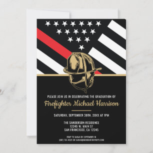 Invitación Artista de graduación del partido de la línea roja
