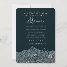 Invitación Artista de la Escena de Jardín Único Cumpleaños Sk