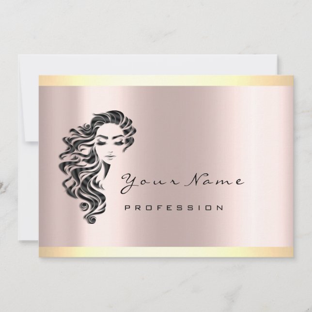 Invitación Artista de maquillaje Reika Beauty Studio Hairdres (Anverso)