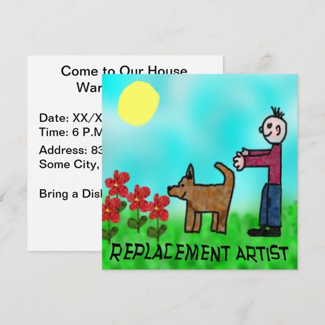 Invitación Artista de reemplazo (Anverso / Reverso)
